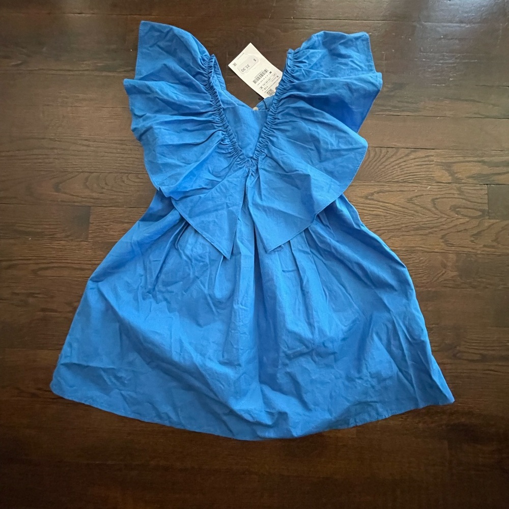 Blue Ruffled Kids Dress